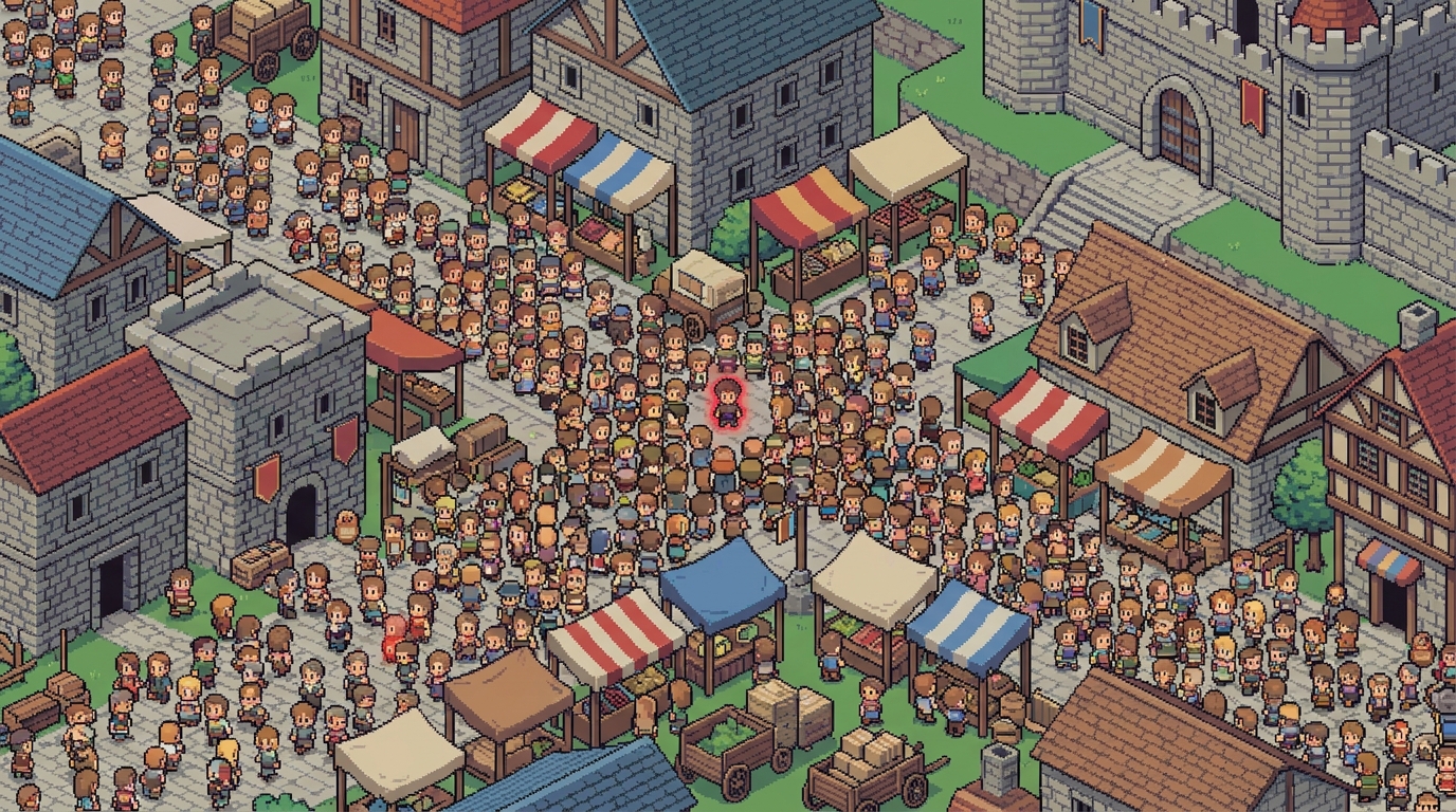 Fraudster in trade square